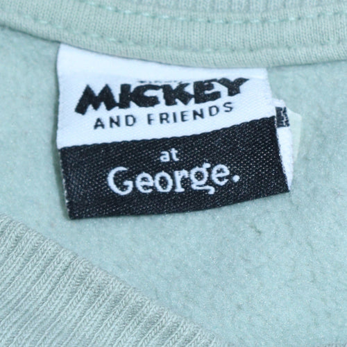 George Women Green Minnie Mouse Graphic Pullover Sweatshirt Size 16-18