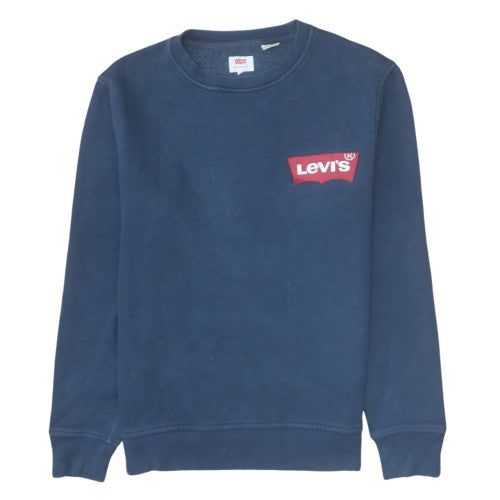 Levi's Men's Blue Crew Neck Cotton Sweatshirt Size M