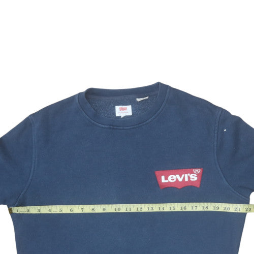Levi's Men's Blue Crew Neck Cotton Sweatshirt Size M