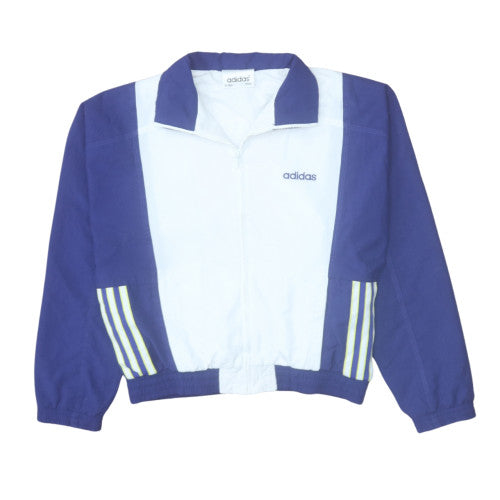 Adidas Boys Blue & White Track Jacket 14 Years Vintage Full Zip