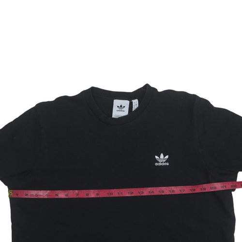 Adidas Men's Black Regular Fit Cotton Sports T-Shirt Size L