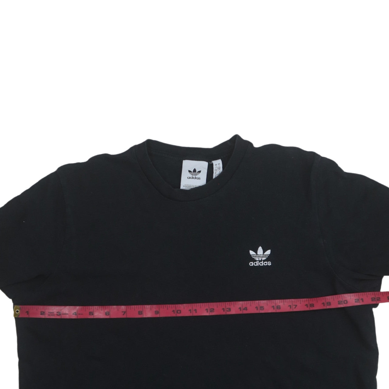Adidas Men's Black Regular Fit Cotton Sports T-Shirt Size L