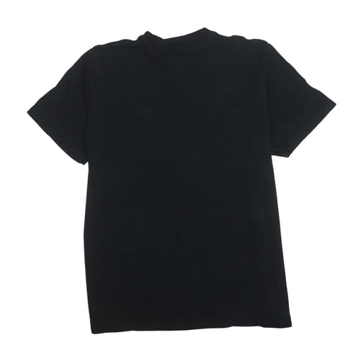 Adidas Men's Black Regular Fit Cotton Sports T-Shirt Size L