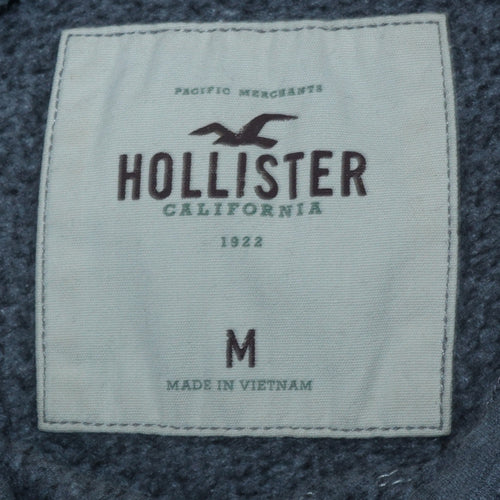 Hollister Women’s Grey Pullover Hoodie Medium Hooded Classic Fit