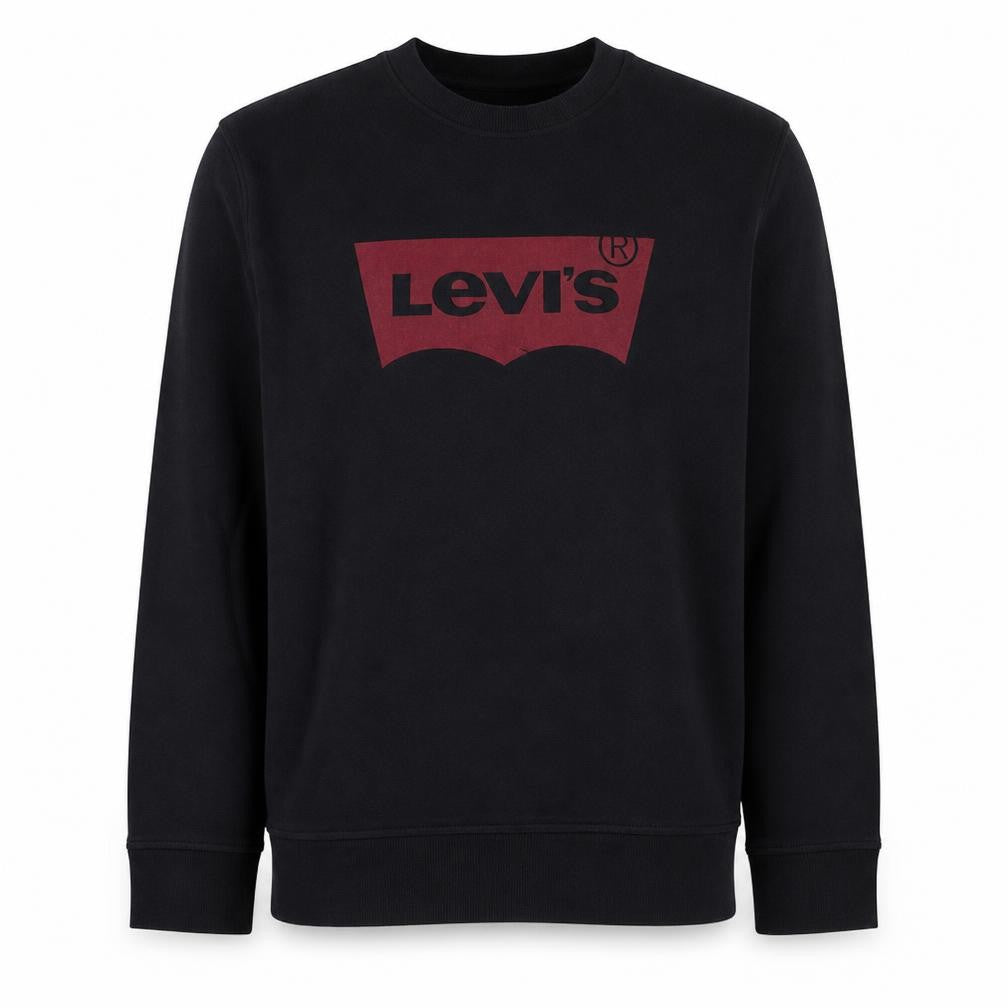 Levi's Mens Black Logo Pullover Sweatshirt Medium