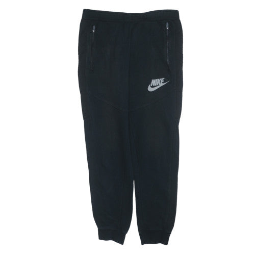 Nike Men's Black Joggers M Regular Fit Fleece Tapered Sweatpants