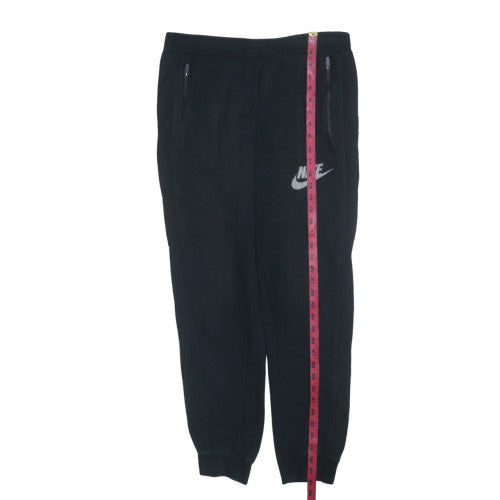 Nike Men's Black Joggers M Regular Fit Fleece Tapered Sweatpants