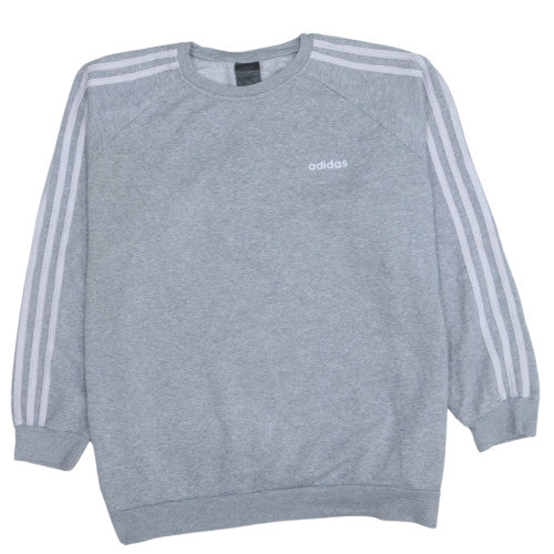 Adidas Women’s Grey Crew Neck Pullover Sweatshirt Size L