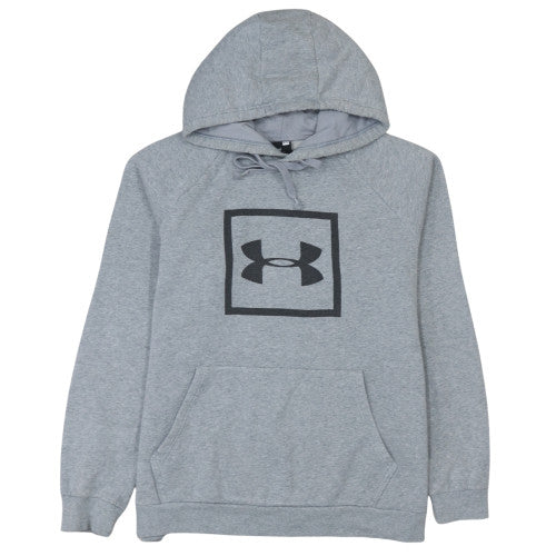 Under Armour Mens Grey Pullover Hoodie L Sports Fleece Sweatshirt