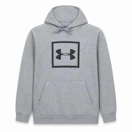 Under Armour Mens Grey Pullover Hoodie L Sports Fleece Sweatshirt