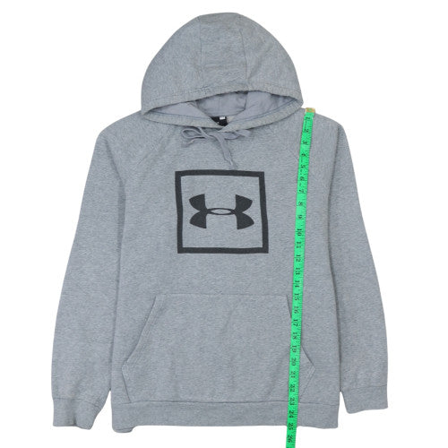 Under Armour Mens Grey Pullover Hoodie L Sports Fleece Sweatshirt