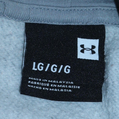 Under Armour Mens Grey Pullover Hoodie L Sports Fleece Sweatshirt