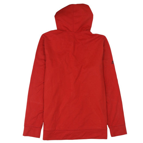 Adidas Mens Red Full Zip Hoodie L Fleece Sportswear