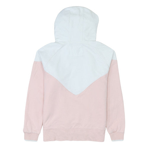 Diesel Womens Pink and White Hooded Pullover Sweatshirt Size S