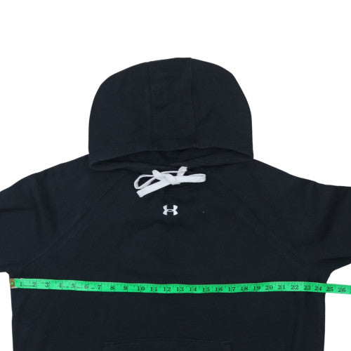 Under Armour Mens Black XL Pullover Hoodie Loose Fit Cotton Blend