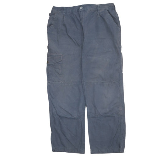 Dickies Men’s Blue Cargo Workwear Cotton Trousers Size 44 Relaxed Fit