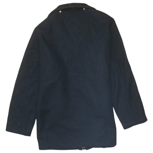 Lacoste Men’s Black Wool Blend Mid-Length Winter Coat Size 52 (42in)