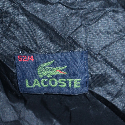 Lacoste Men’s Black Wool Blend Mid-Length Winter Coat Size 52 (42in)