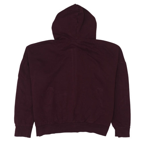 Adidas Womens Burgundy Full Zip Hoodie Size XL Cotton Blend