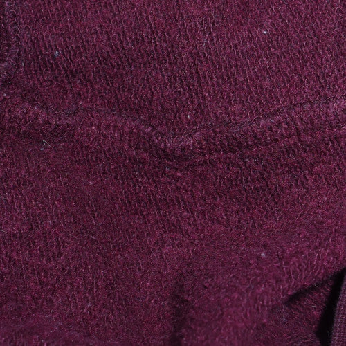 Adidas Womens Burgundy Full Zip Hoodie Size XL Cotton Blend