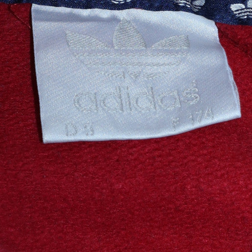 Adidas Women Red Crew Neck Pullover Sweatshirt Size 14 Cotton Blend