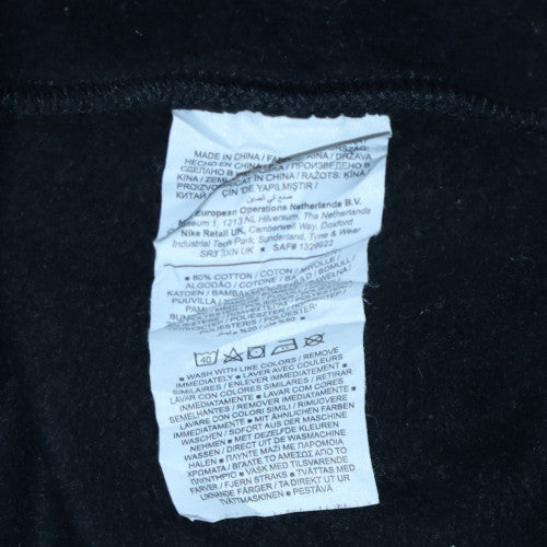 Nike Men's Black Small Pullover Crew Neck Logo Sweatshirt