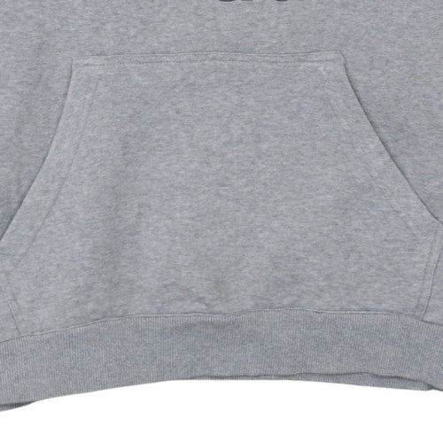 Adidas Mens Grey Pullover Hoodie L Regular Fit Sports Style
