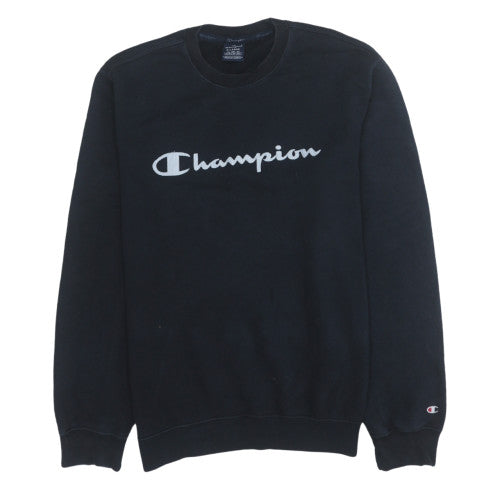 Champion Men’s Black XL Pullover Sweatshirt Embroidered Logo Fleece