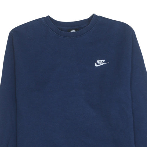 Nike Men's Blue Crew Neck Pullover Sweatshirt M Regular Fit