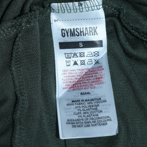 Gymshark Women Green Jogger Sweatpants S Regular Fit Stretchy Trousers