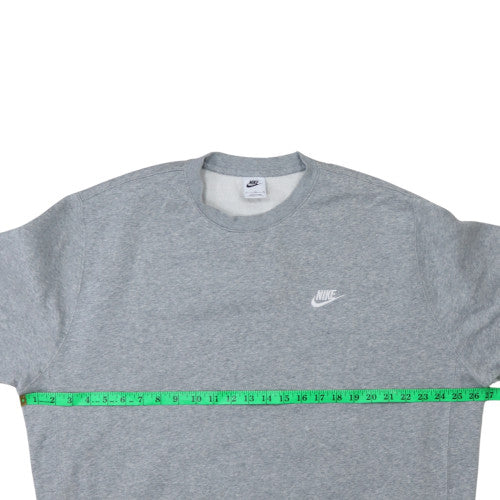Nike Men's Grey XL Crew Neck Fleece Pullover Sweatshirt