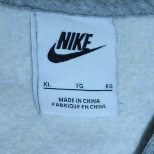 Nike Men's Grey XL Crew Neck Fleece Pullover Sweatshirt