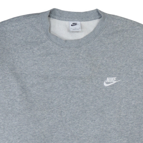 Nike Men's Grey XL Crew Neck Fleece Pullover Sweatshirt