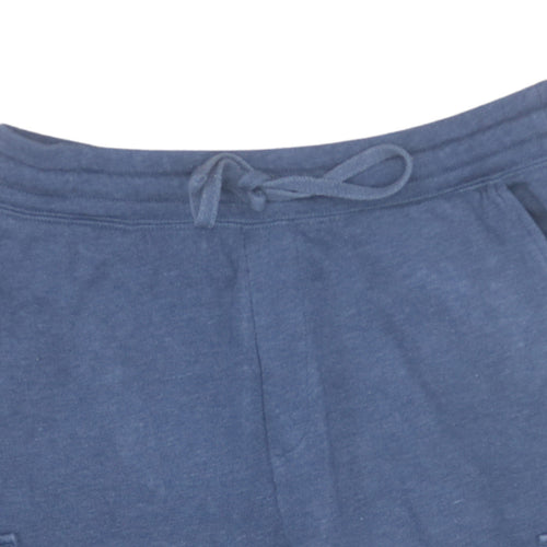 GAP Men Blue M Cargo Jersey Shorts Elastic Waist Casual Summer