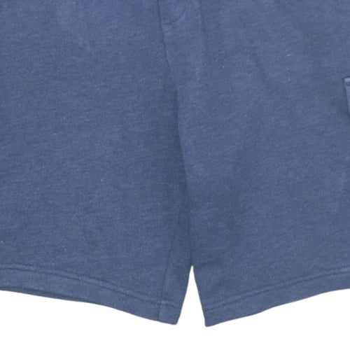 GAP Men Blue M Cargo Jersey Shorts Elastic Waist Casual Summer
