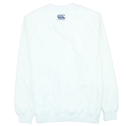 Canterbury Men's White V-Neck Pullover Sweatshirt L Northumbria University