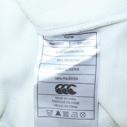 Canterbury Men's White V-Neck Pullover Sweatshirt L Northumbria University