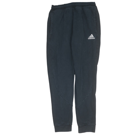 Adidas Men's Black L Jogger Sweatpants Tapered Fleece Trousers