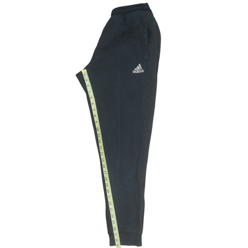 Adidas Men's Black L Jogger Sweatpants Tapered Fleece Trousers