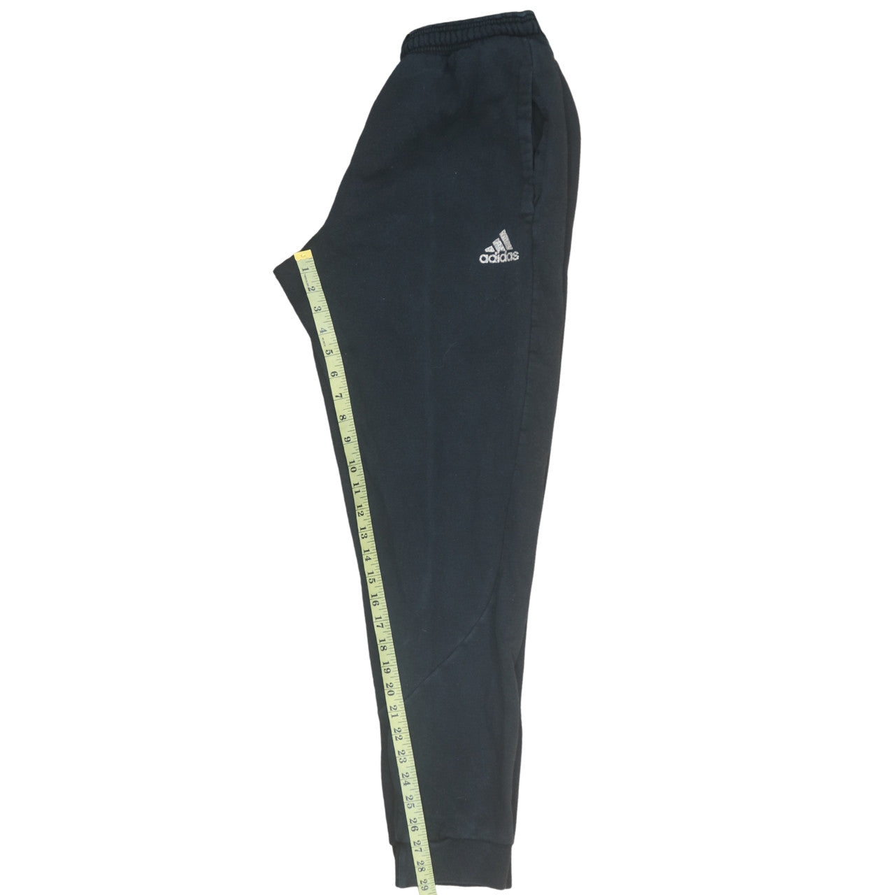 Adidas Men's Black L Jogger Sweatpants Tapered Fleece Trousers