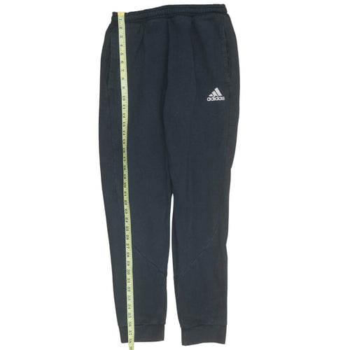 Adidas Men's Black L Jogger Sweatpants Tapered Fleece Trousers
