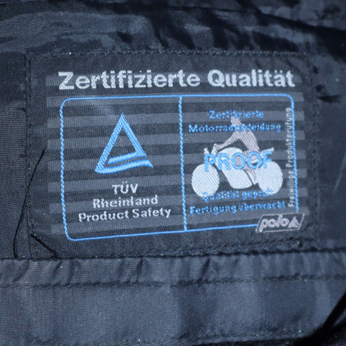 Proof Men's Blue Motorcycle Jacket L Waterproof Windproof Polyamide