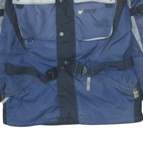 Proof Men's Blue Motorcycle Jacket L Waterproof Windproof Polyamide