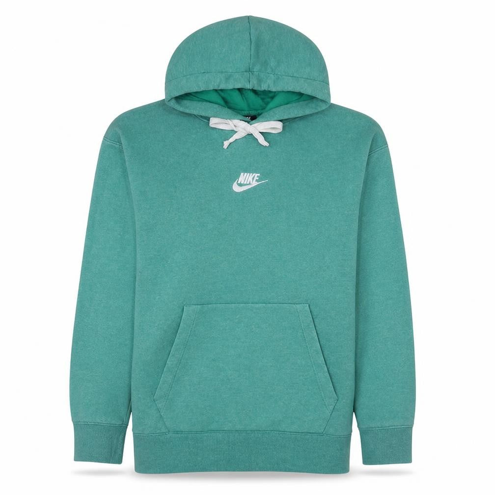 Front view of Nike Women’s Green Pullover Hoodie Small Cotton Blend Casual