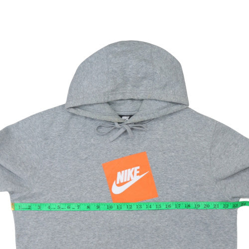 Nike Men's Grey Pullover Hoodie L Graphic Sports Fleece