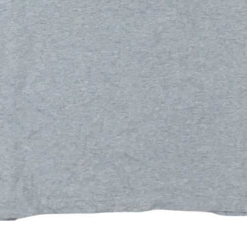 Tommy Hilfiger Men's Grey V-Neck Cotton T-Shirt Size S