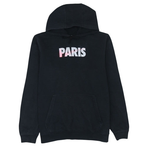 Nike Men's Black Paris Pullover Hoodie Size L Fleece Sweatshirt