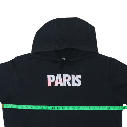 Nike Men's Black Paris Pullover Hoodie Size L Fleece Sweatshirt