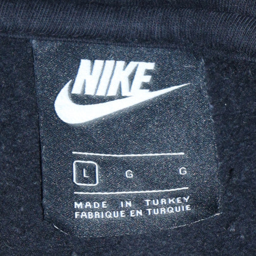 Nike Men's Black Paris Pullover Hoodie Size L Fleece Sweatshirt