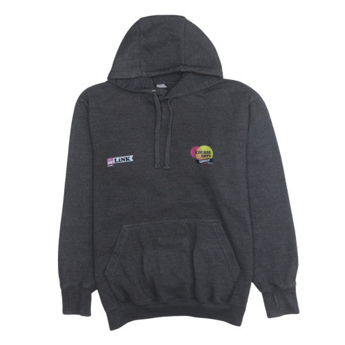 AWDis Just Hoods Womens Dark Grey Pullover Hoodie Size M University Print
